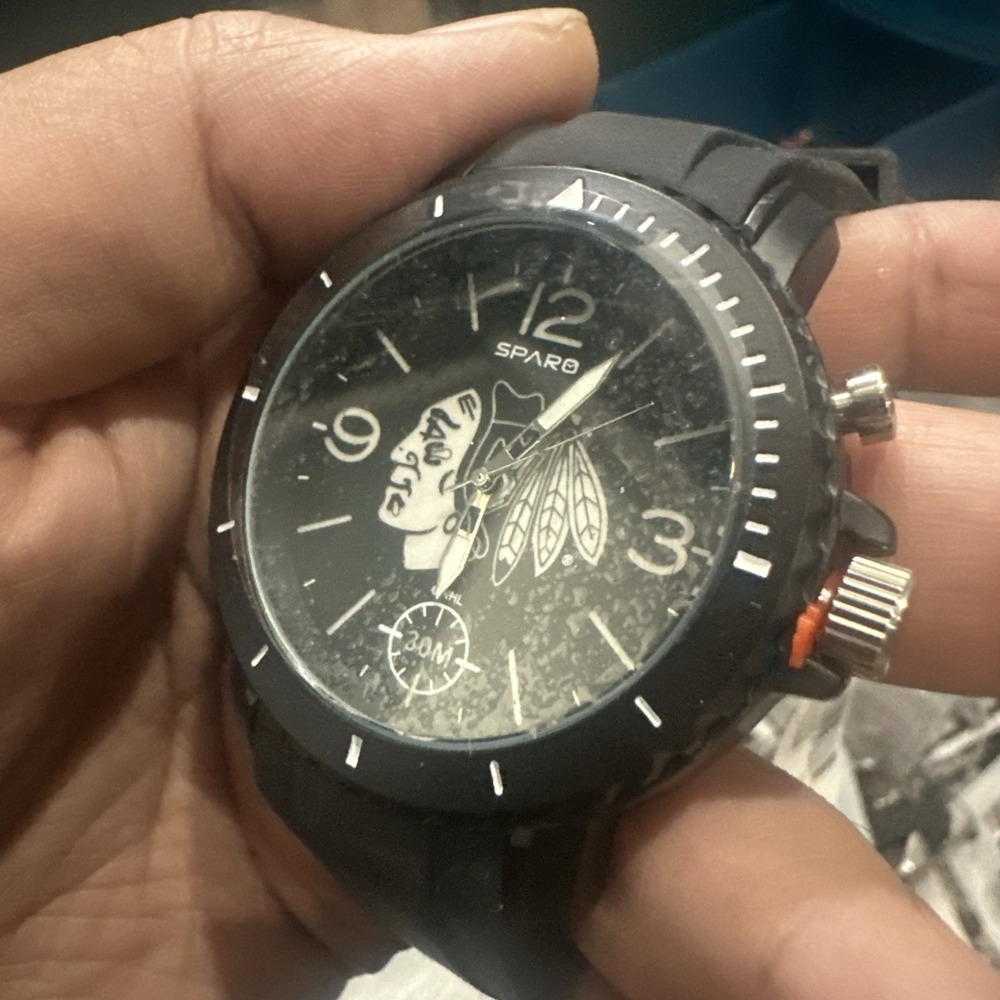 Spark Blackhawk Mens Watch 48mm Never Used Quartz- Need Battery - Untested